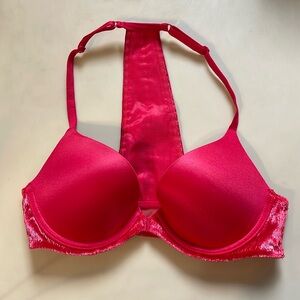 Red Victorias Secret Very Sexy Push-Up Front Closure Bra